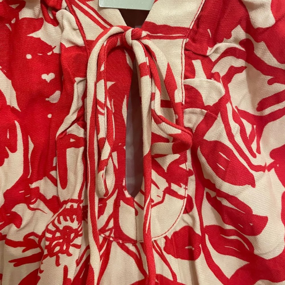 H&M Patterned Tie-detail Dress - Picture 16 of 16